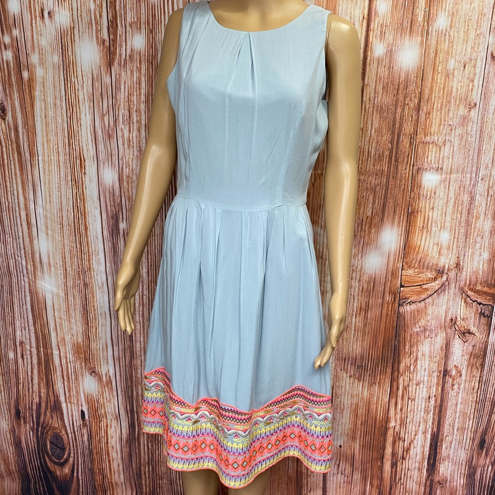 Vertigo Embroidered Fit N‎ Flare Dress